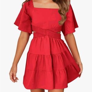 Elegant Red girls  Dress